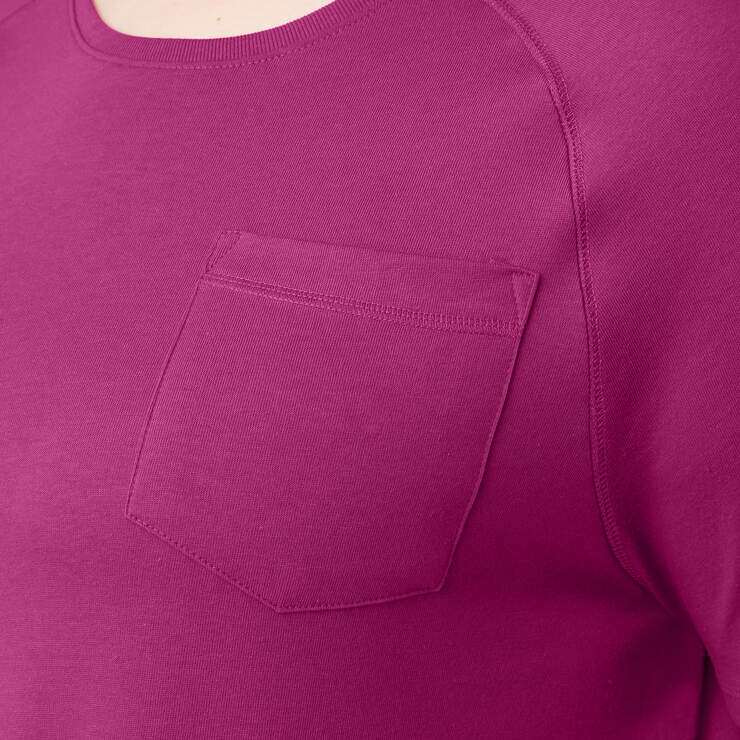 Women's Plus Cooling Short Sleeve Pocket T-Shirt - Festival Fuchsia (F2F) image number 5