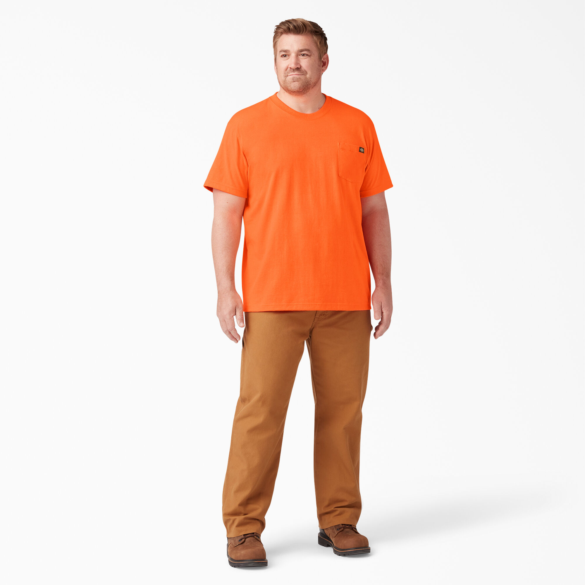 Dickies orange work shop shirt