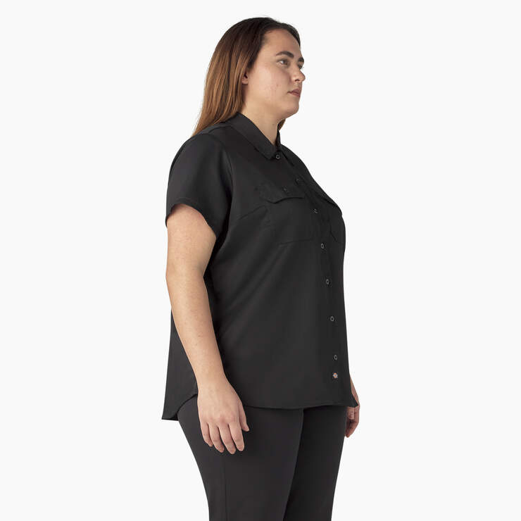 Women's Plus 574 Original Work Shirt - Black (BSK) image number 4