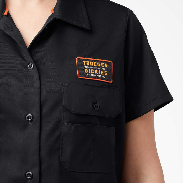 Traeger x Dickies Women's Ultimate Grilling Shirt - Black (BK) image number 5
