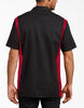 Two-Tone Short Sleeve Work Shirt - Black Red Tone &#40;BKER&#41;