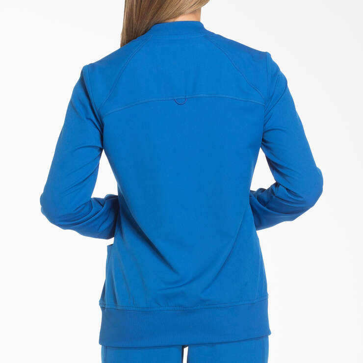 Women's Dynamix Zip Front Scrub Jacket - Royal Blue (RB) image number 2