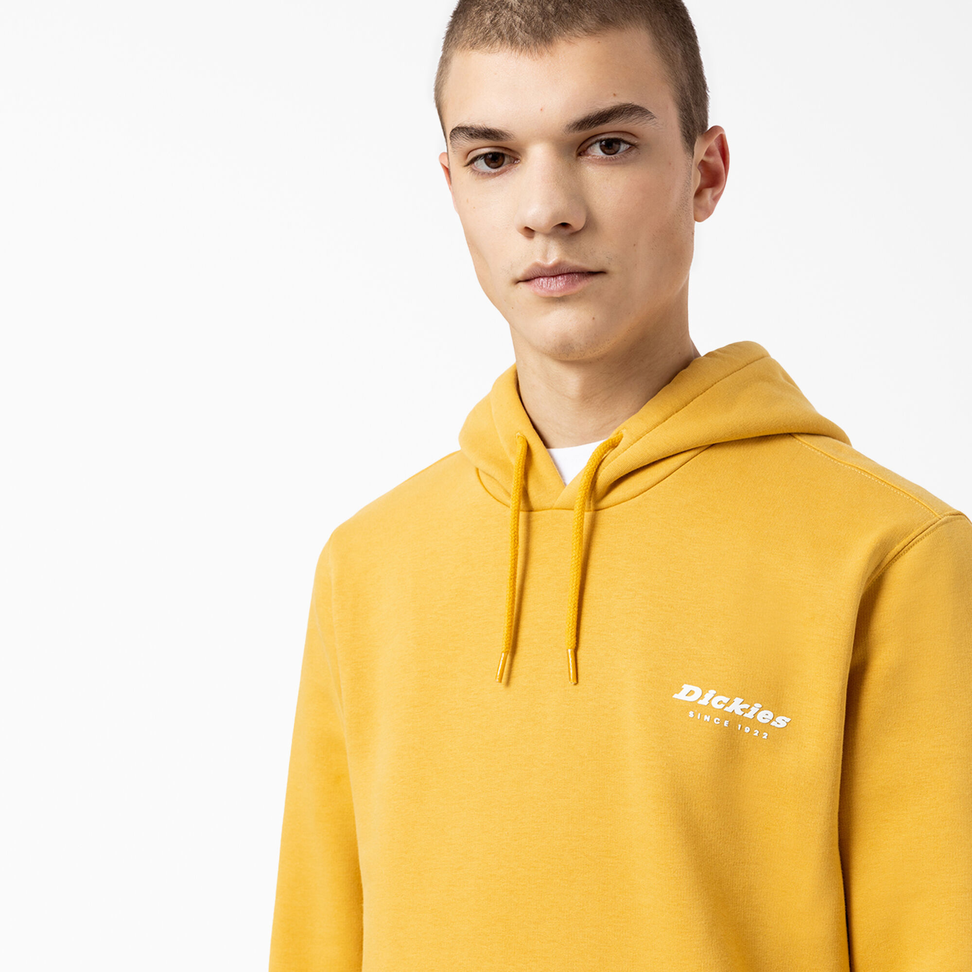 Yellow graphic hoodie sales