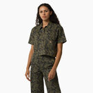 Women&#39;s Drewsey Cropped Work Shirt - Military Green Glitch Camo &#40;MPE&#41;