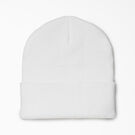 Cuffed Knit Beanie - White &#40;ZWH&#41;
