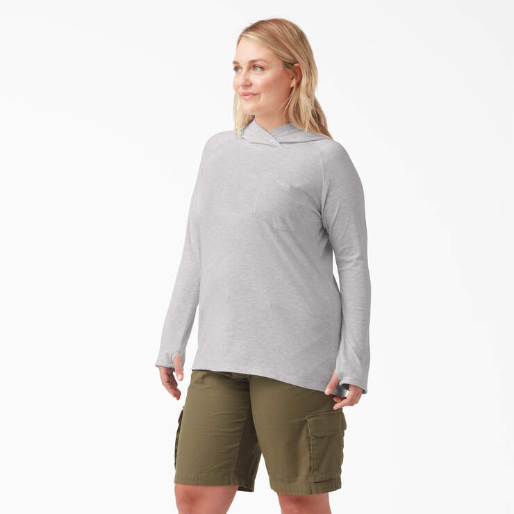 Women's Plus Cooling Performance Sun Shirt - Ash Gray (AG) image number 1