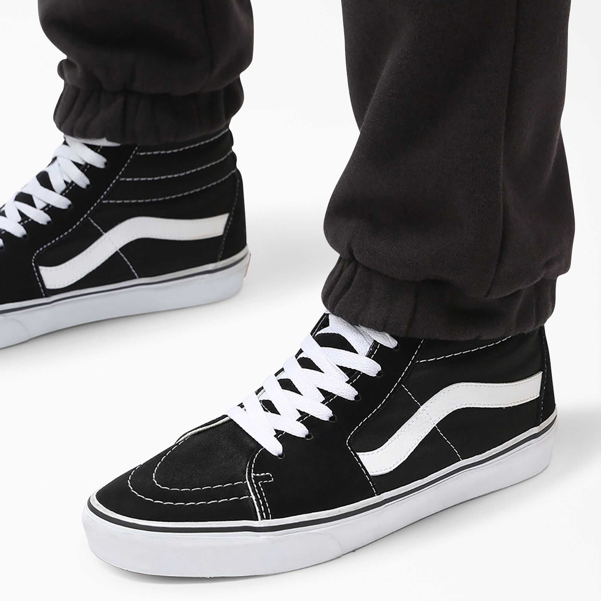High top vans with shop sweatpants