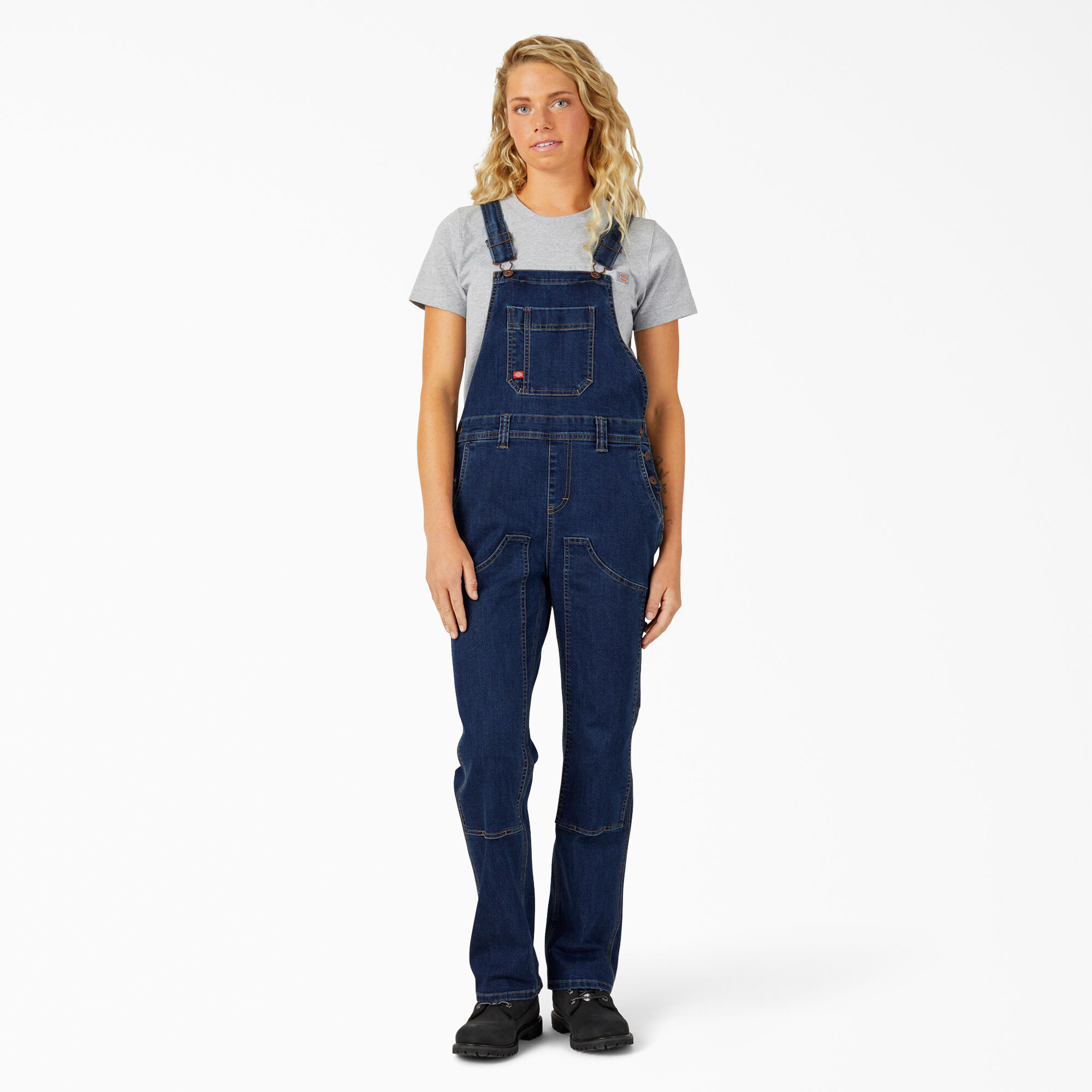 dickies women's denim bib overall