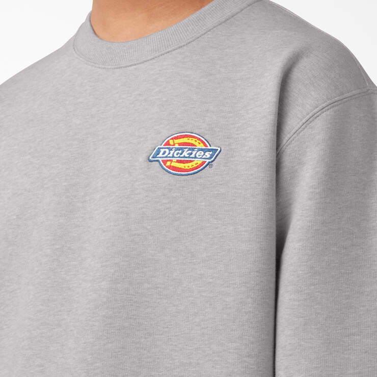 Fleece Embroidered Chest Logo Sweatshirt - Heather Gray (HG) image number 5