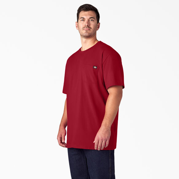 Heavyweight Short Sleeve Pocket T-Shirt - English Red &#40;ER&#41;