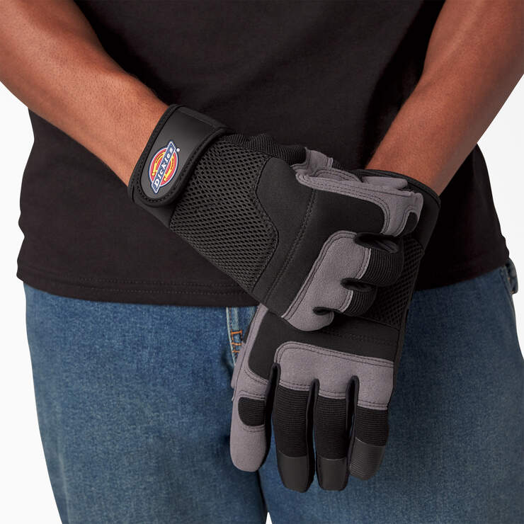 Utility Work Gloves - Black (BK) image number 5