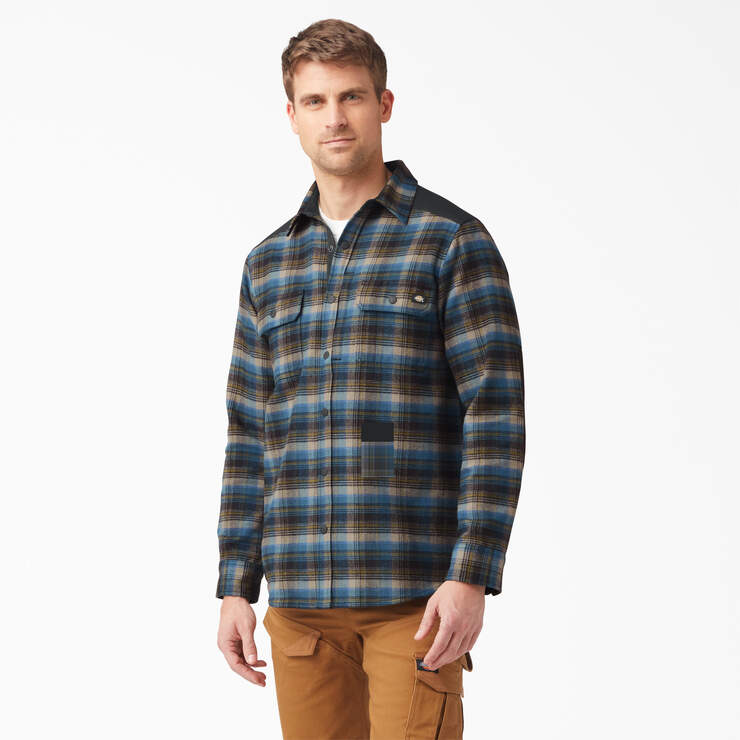 Heavyweight Brawny Flannel Shirt - Southern Fall Plaid (B2E) image number 1