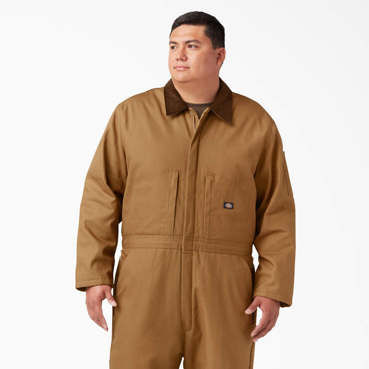 Duck Insulated Coveralls - Brown Duck (BD) image number 8