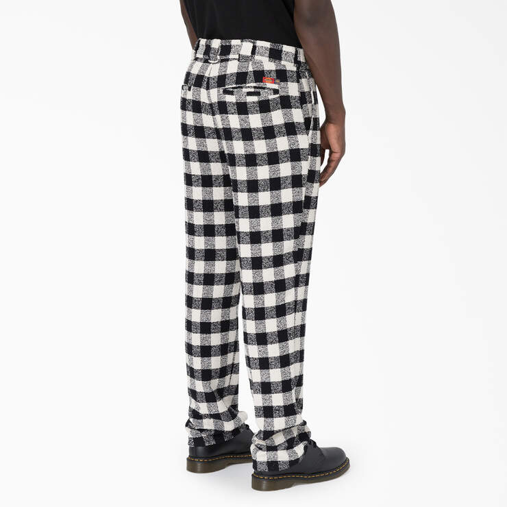 Opening Ceremony Relaxed Fit Tweed 874® Work Pants - Black White Plaid (AWP) image number 6