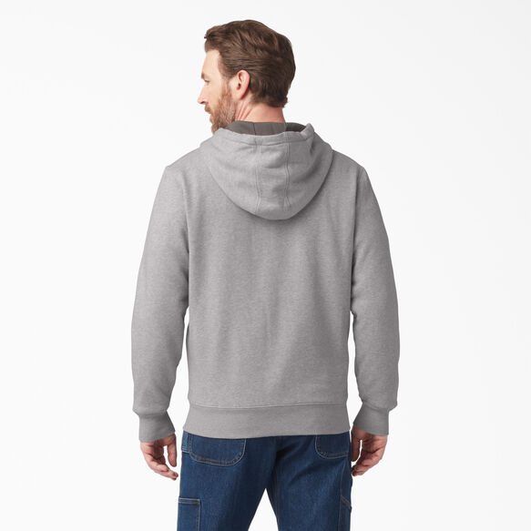 Thermal Lined Full-Zip Fleece Hoodie with DWR - Heather Gray &#40;HG&#41;