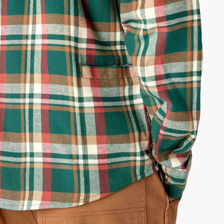 Dickies x Jameson Flannel Shirt - Jameson Green Plaid (A2Z) image number 5
