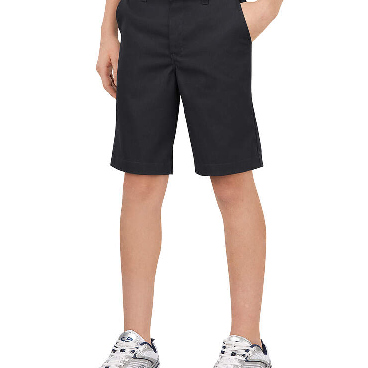 Boys' Flex Classic Fit Ultimate Khaki Shorts, 4-7 - Black (BK) image number 1