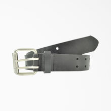 Big &amp; Tall Leather Double Prong Belt - Black &#40;BK&#41;