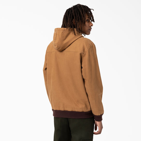 Duck Hooded Bomber Jacket - Stonewashed Brown Duck &#40;SBD&#41;