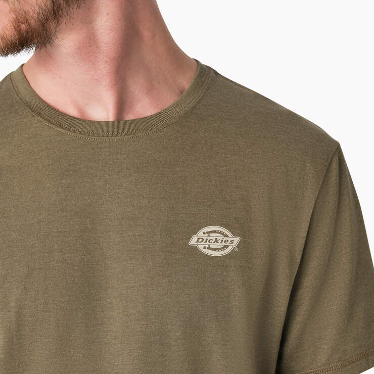 Cooling Performance Graphic T-Shirt - Military Green Heather (MLD) image number 5