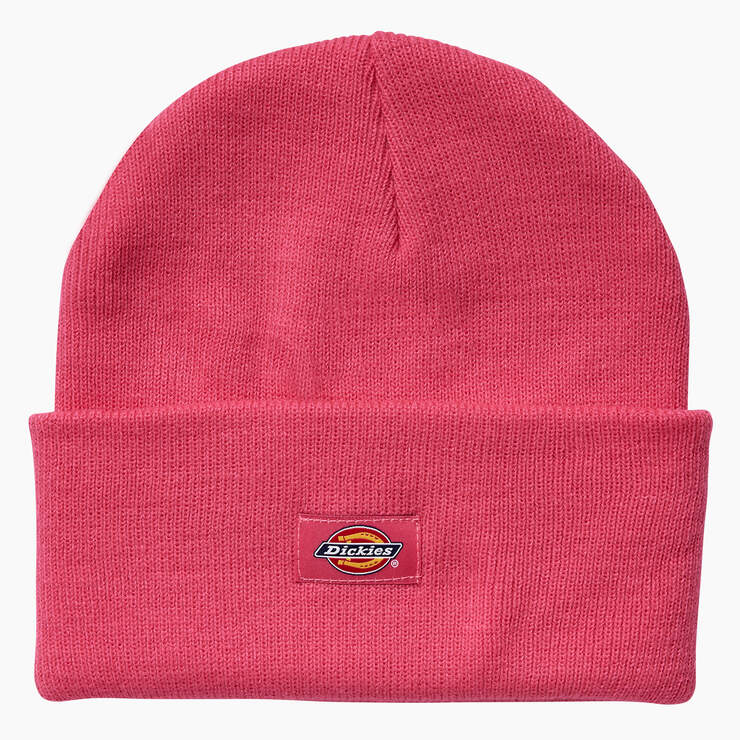 Breast Cancer Awareness Cuffed Knit Beanie - Pink Yarrow (N2Y) image number 1