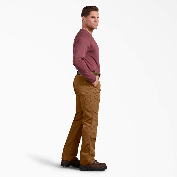 Regular Fit Duck Double Knee Pants - Stonewashed Brown Duck (SBD) image number 6