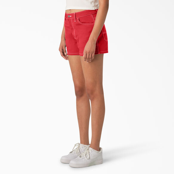 Women&#39;s High Waisted Carpenter Shorts, 3&quot; - Bittersweet &#40;BW2&#41;