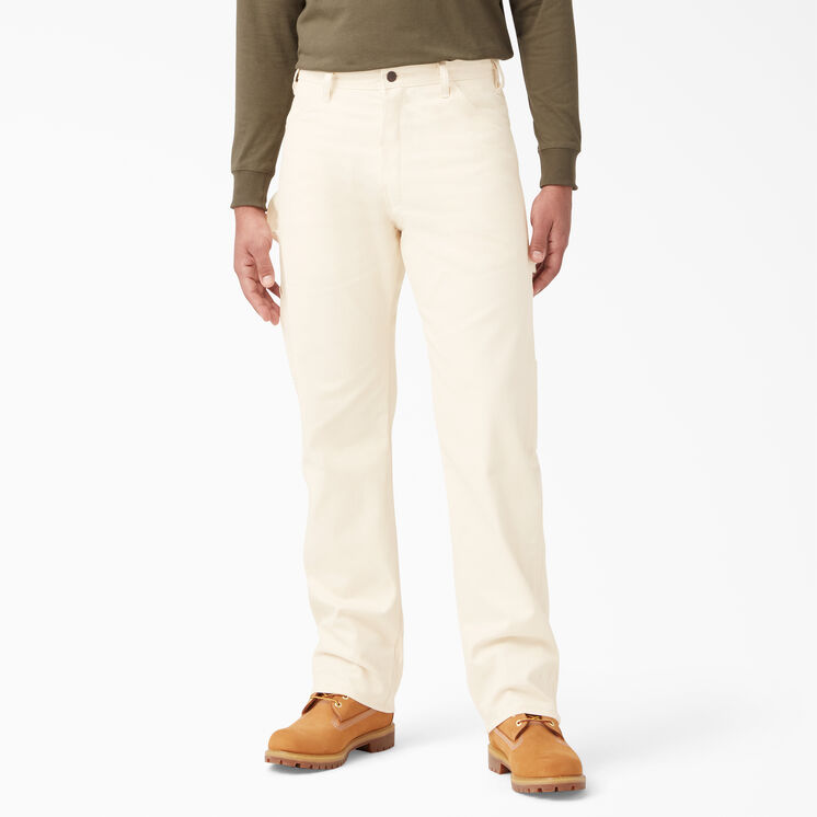 Relaxed Fit Straight Leg Painter&#39;s Pants - Natural Beige &#40;NT&#41;
