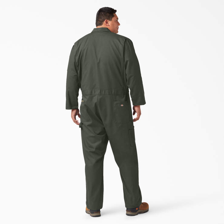 Deluxe Blended Long Sleeve Coveralls - Olive Green (OG) image number 5