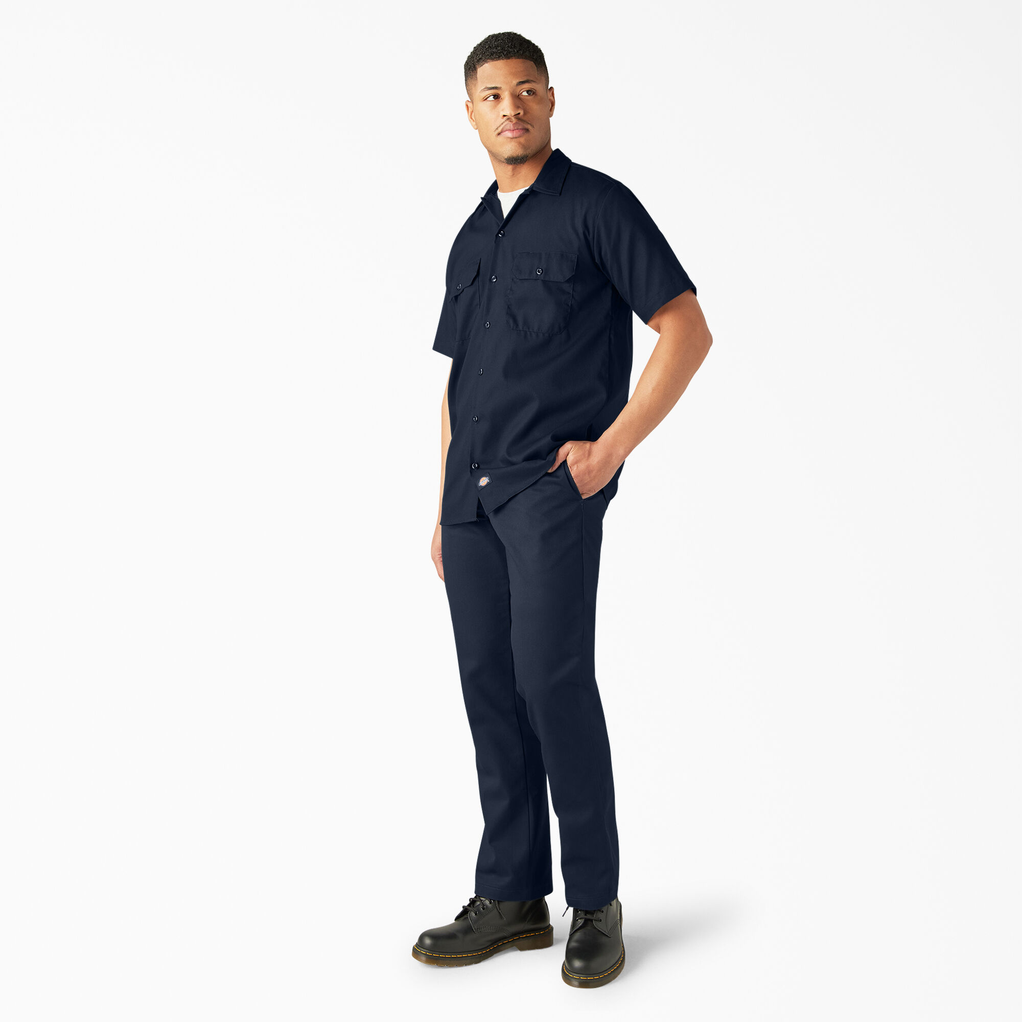 Men s FLEX Relaxed Fit Short Sleeve Work Shirt Dickies US
