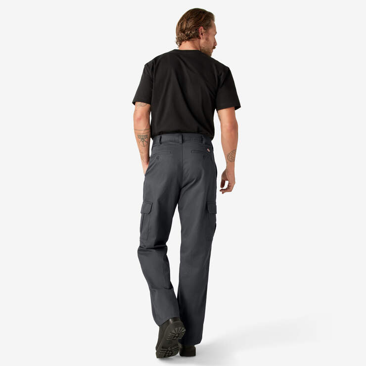 Loose Fit Cargo Pants - Rinsed Charcoal Gray (RCH) image number 6