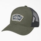 Workwear Patch Canvas Trucker Cap - Moss Green &#40;MS&#41;