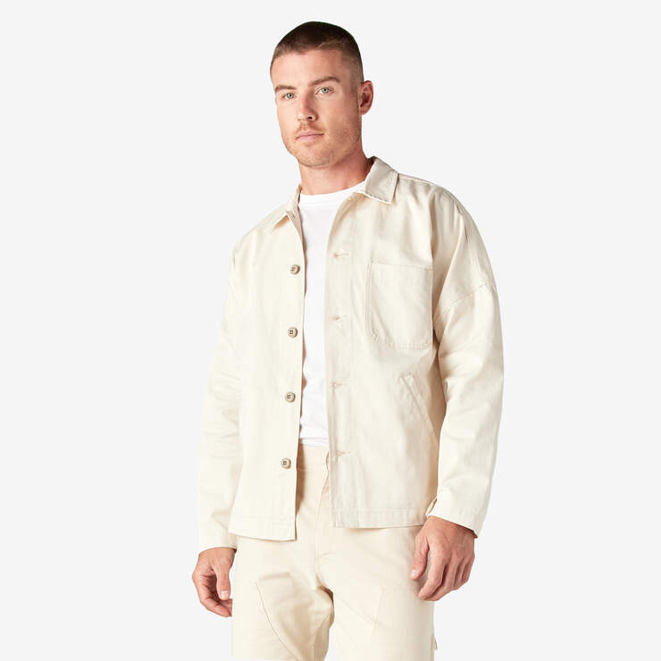 Dickies 1922 Drop Shoulder Shirt Jacket - Rinsed Natural (RNT) image number 1