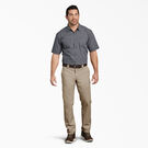 Slim Fit Tapered Leg Multi-Use Pocket Work Pants - Desert Sand &#40;DS&#41;