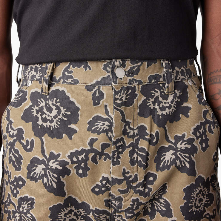 Dickies Premium Collection Utility Pants - Desert Rose Green Floral (NFN) image number 7