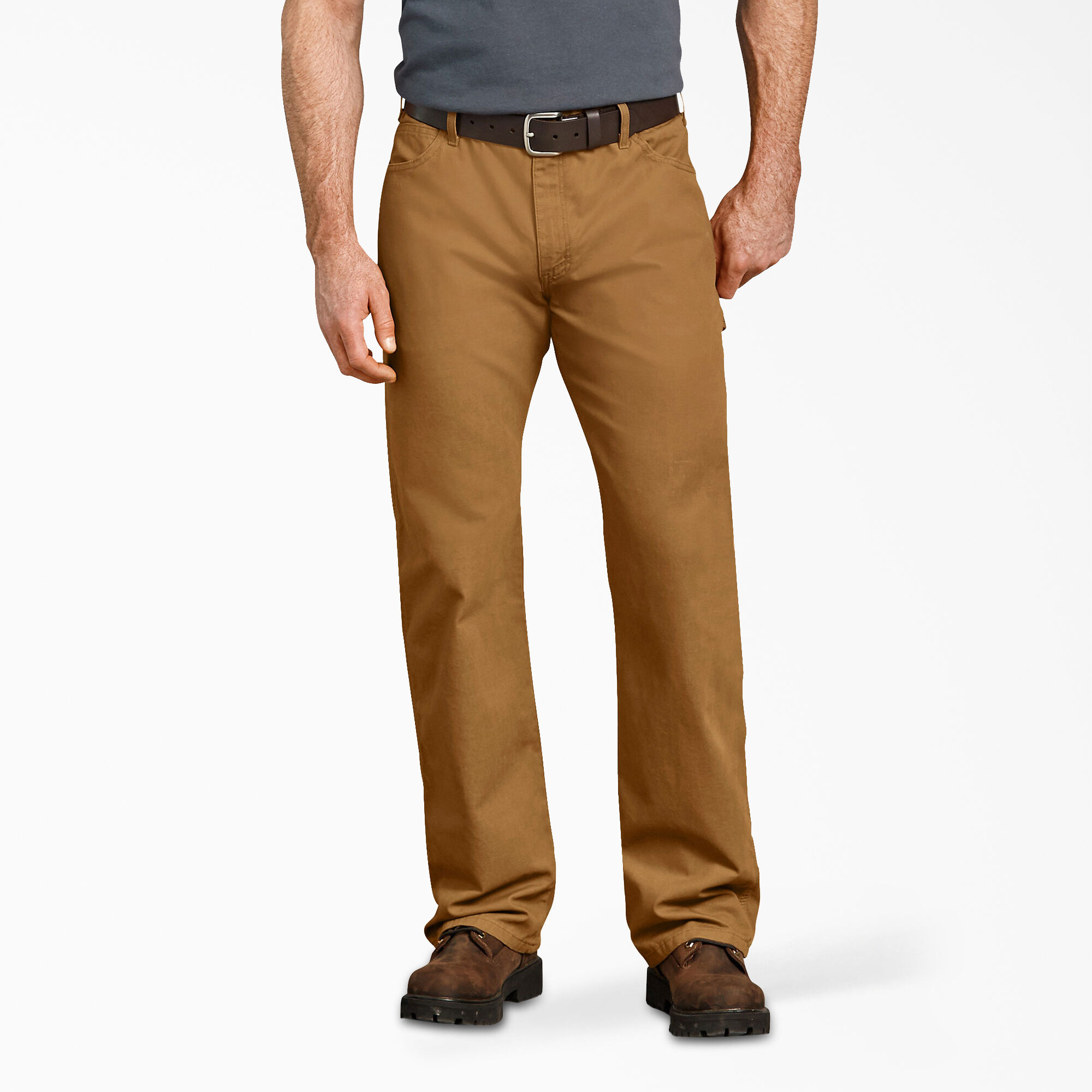 Relaxed Fit Straight Leg Duck Carpenter Pants