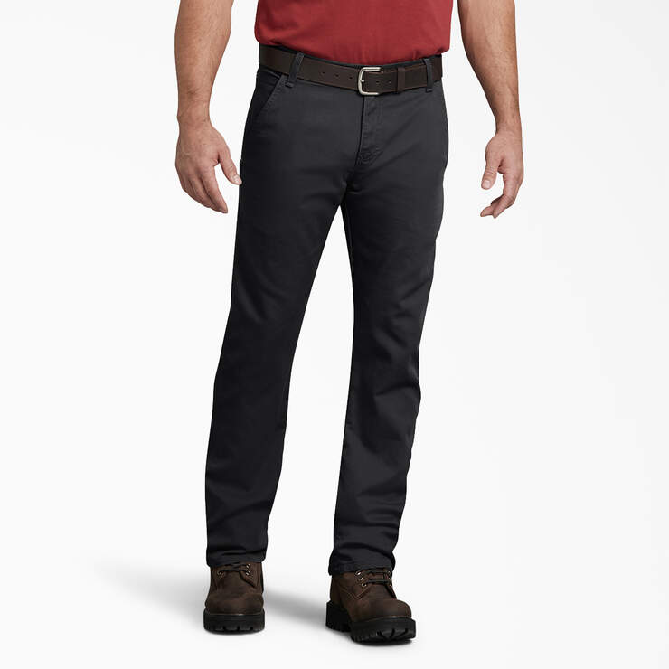 FLEX Regular Fit Duck Carpenter Pants - Stonewashed Black (SBK) image number 1