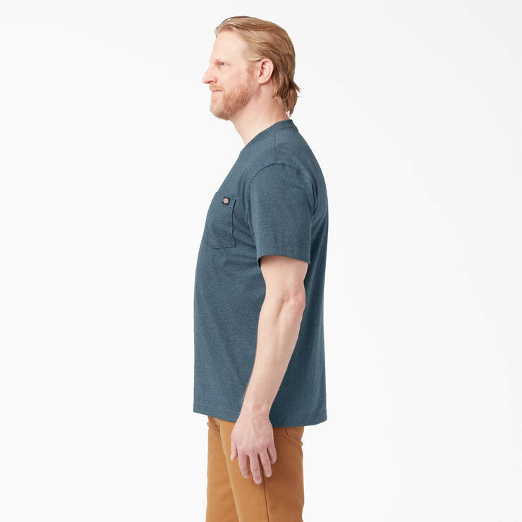 T-Shirt Pocket Heavyweight Dickies US - Short Heathered Sleeve