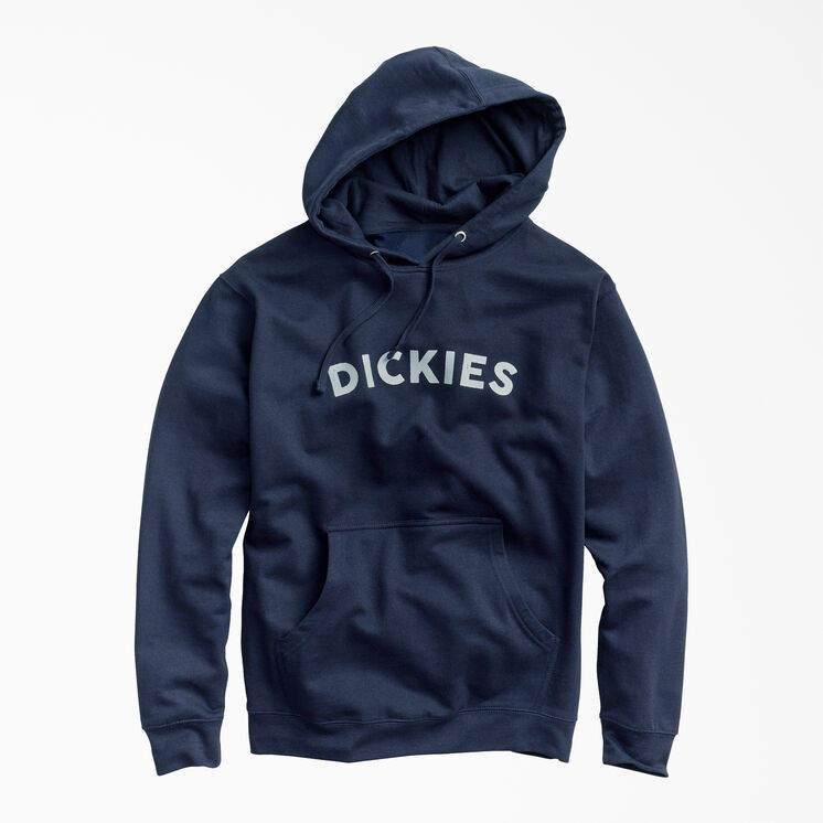 Fleece Block Logo Hoodie - Dark Navy (DN)