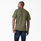 Heavyweight Heathered Short Sleeve Pocket T-Shirt - Military Green Heather &#40;MLD&#41;