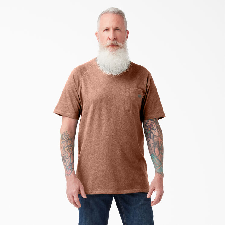 Cooling Short Sleeve Pocket T-Shirt - Cork Single Dye Heather &#40;C2K&#41;