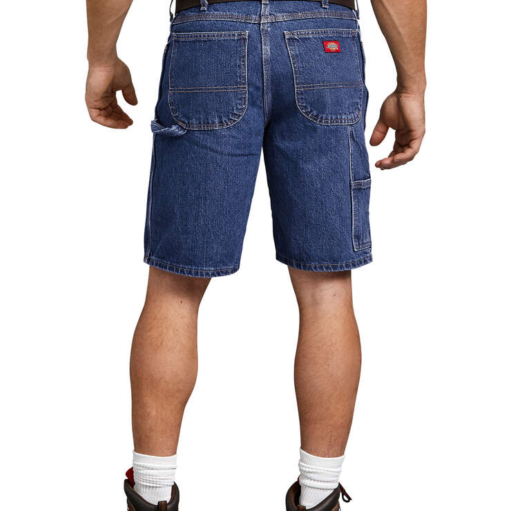 9.5" Relaxed Fit Carpenter Shorts - Stonewashed Indigo Blue (SNB) image number 4