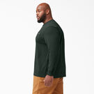Heavyweight Long Sleeve Henley T-Shirt - Hunter Green &#40;GH&#41;