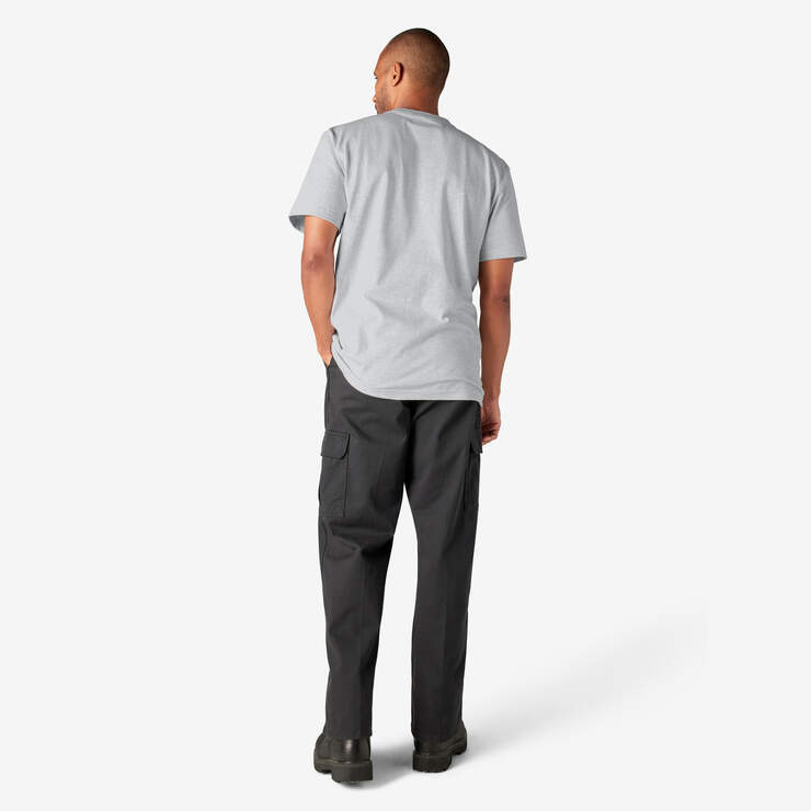 Heavyweight Short Sleeve Pocket T-Shirt - Ash Gray (AG) image number 10