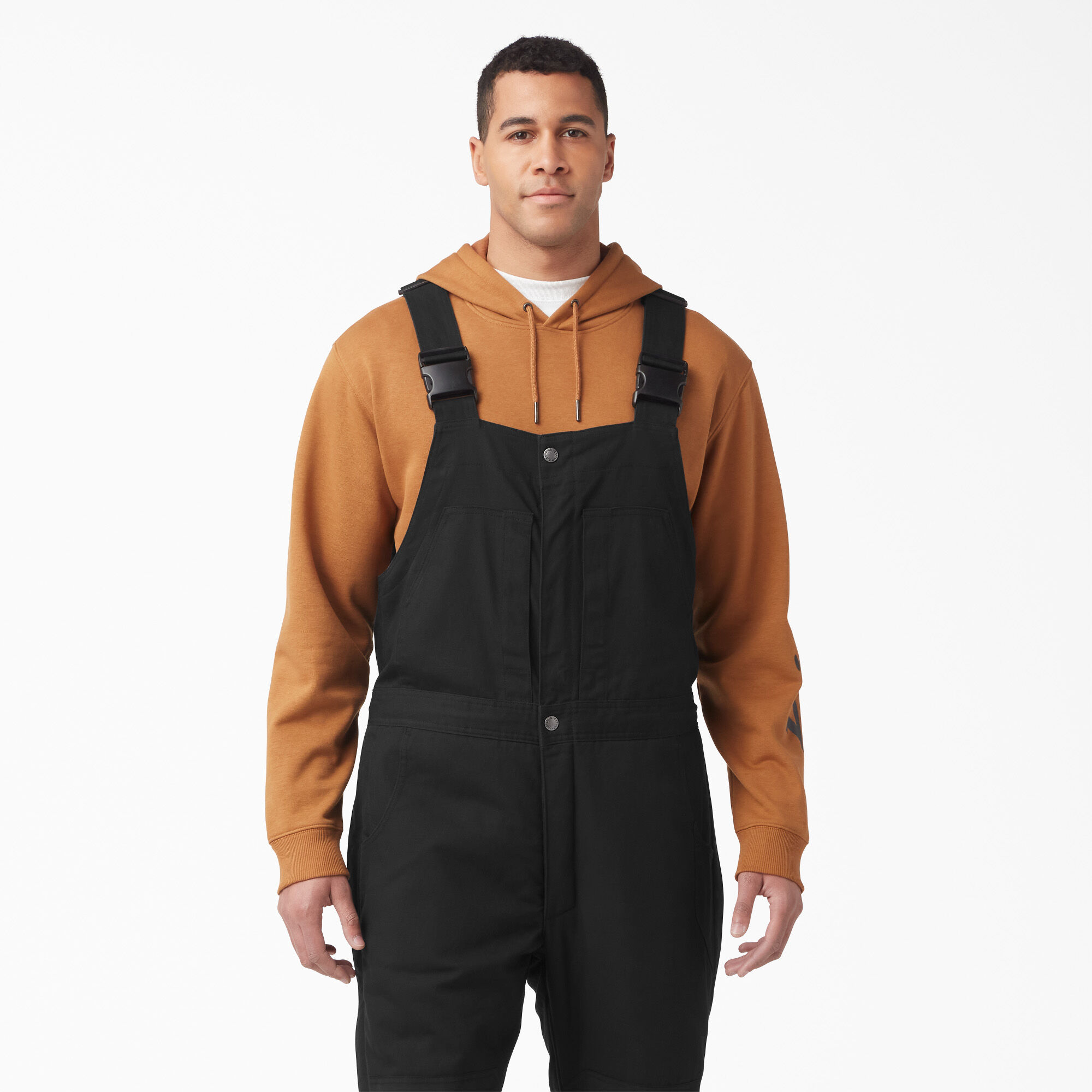 Black insulated 2025 bib overalls