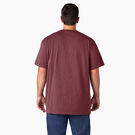 Heavyweight Heathered Short Sleeve Pocket T-Shirt - Burgundy &#40;BYD&#41;