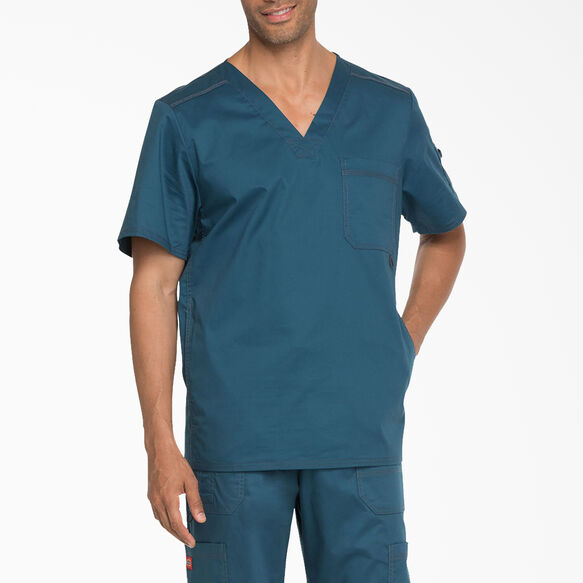 Men's Gen Flex Youtility Scrub Top - CARIBBEAN (CRB)