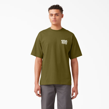 100 Year Milestone Graphic T-Shirt - Green Moss &#40;G2M&#41;