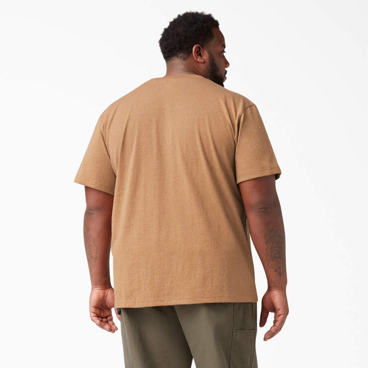 Heavyweight Heathered Short Sleeve Pocket T-Shirt - Brown Duck Heather (BDH) image number 5