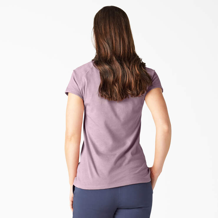 Women's Cooling Short Sleeve Pocket T-Shirt - Mauve Shadow Heather (VSH) image number 2